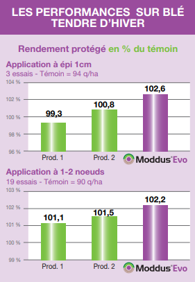 Les performances sur blé tendre d'hiver